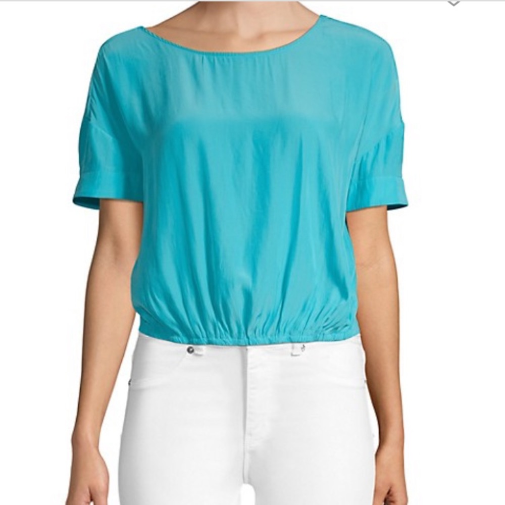 NWT Twisted Back Crop Top Ramy Brook